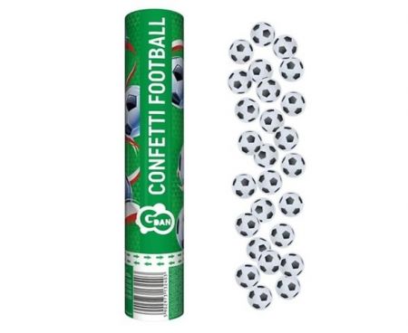 Vystřelovací konfety 28cm Fotbalové míče<br />