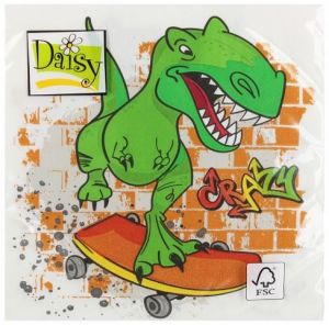 Ubrousky DAISY L (20ks) Crazy Dino