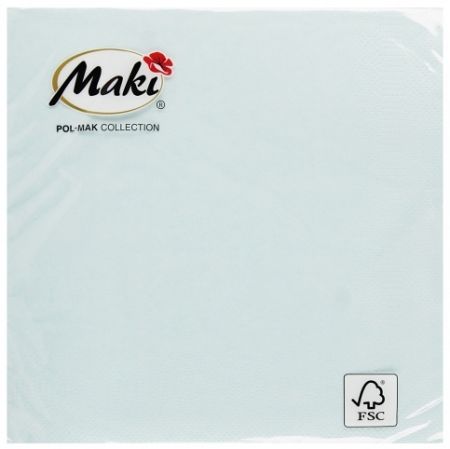 Ubrousky MAKI Unikolor L (20ks) Baby Blue