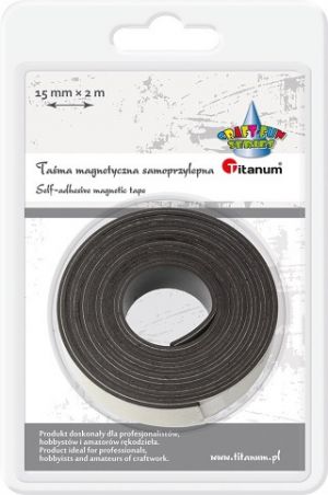 Magnetická samolepicí páska černá 15 mm 2 m