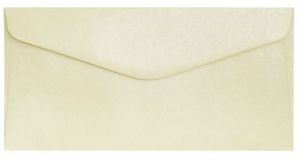 Ozdobné obálky Pearl - DL, 150 g/m2, perleťové, krémové, 10 ks