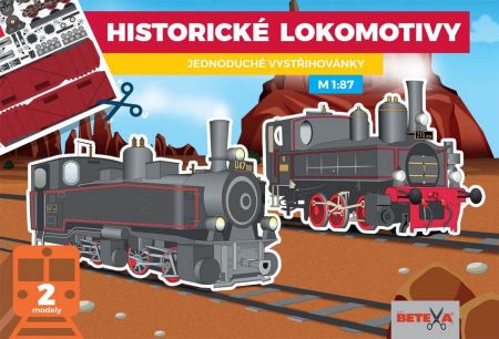 Vystřihovánky Historické lokomotivy (vystřihovánka BETEXA)