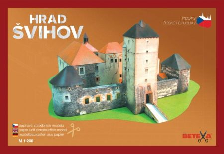 Vystřihovánky Hrad Švihov jednoduchá (vystřihovánka BETEXA)